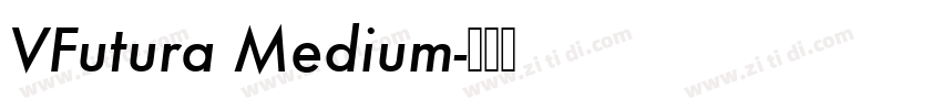 VFutura Medium字体转换